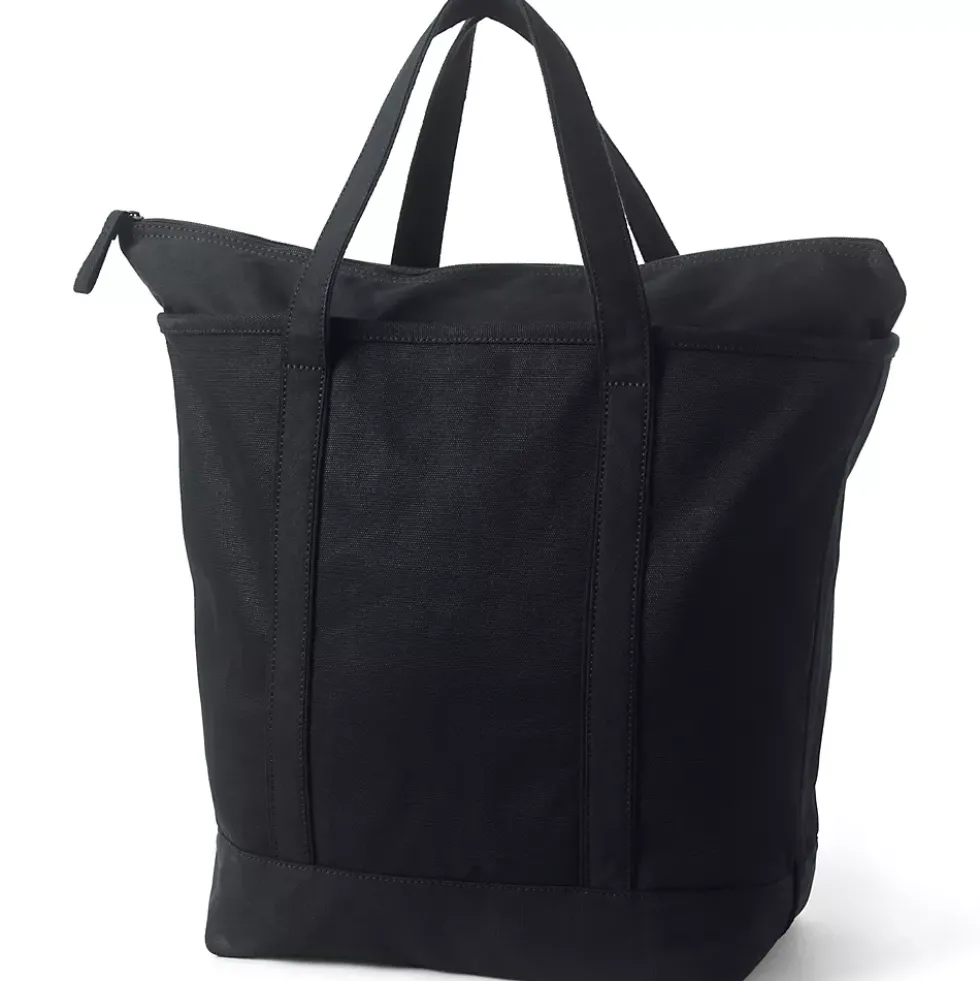 Medium 5 Pocket Open Top Canvas Tote Bag
