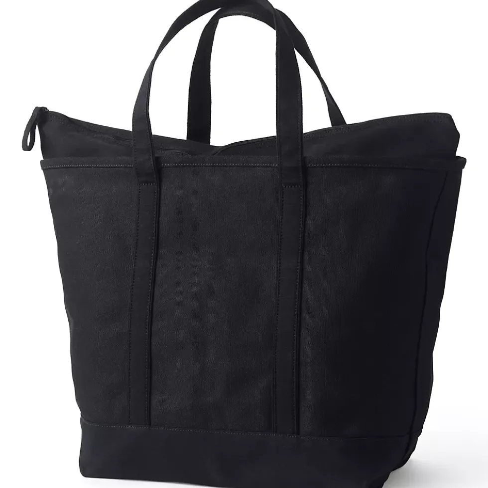 Medium 5 Pocket Open Top Canvas Tote Bag