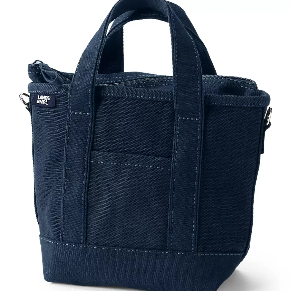 Medium 5 Pocket Open Top Canvas Tote Bag