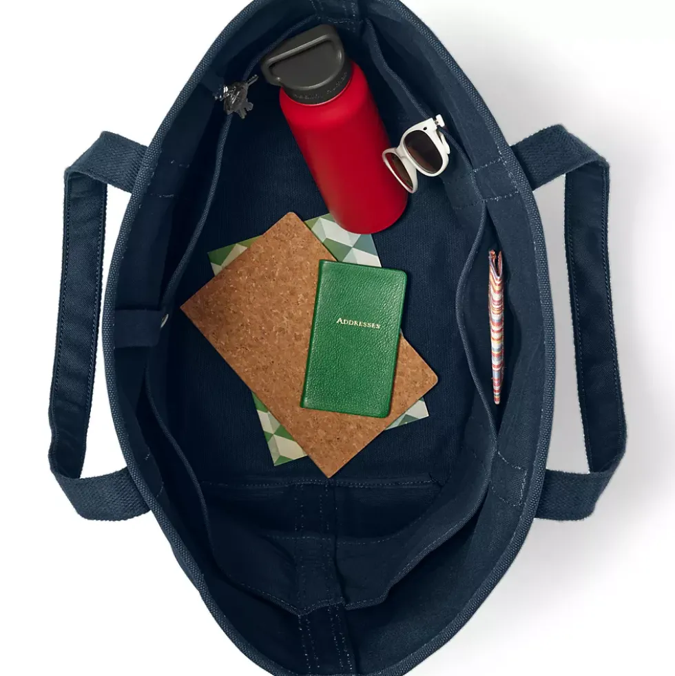 Medium 5 Pocket Open Top Canvas Tote Bag