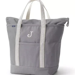 Medium 5 Pocket Open Top Canvas Tote Bag