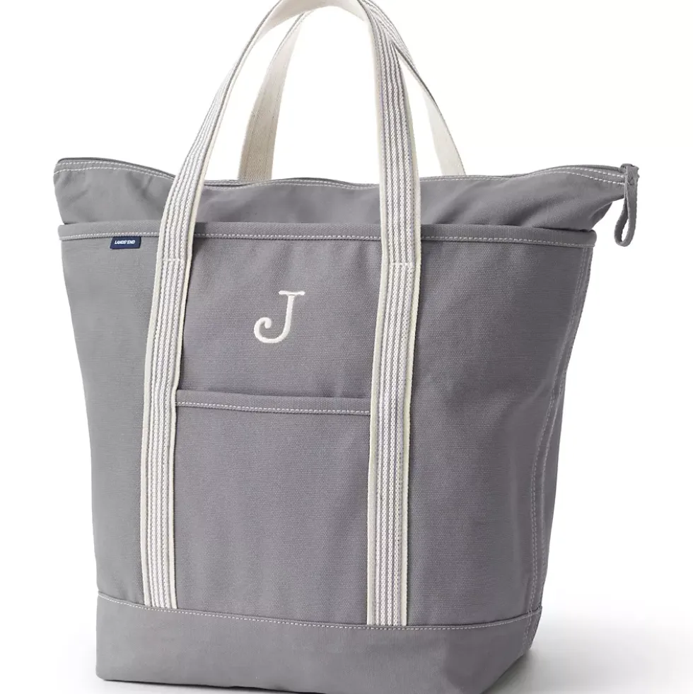 Medium 5 Pocket Open Top Canvas Tote Bag