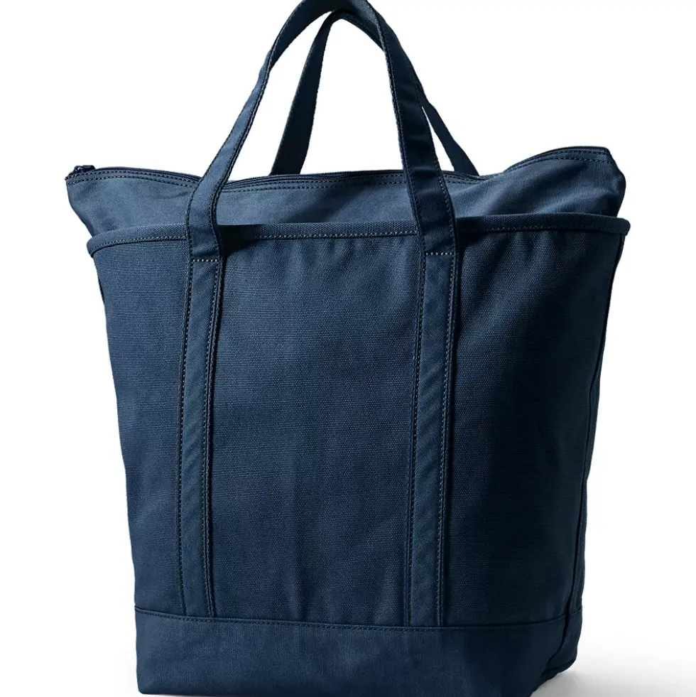 Medium 5 Pocket Open Top Canvas Tote Bag