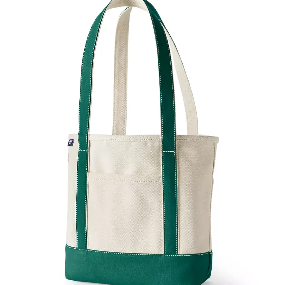 Medium 5 Pocket Open Top Canvas Tote Bag