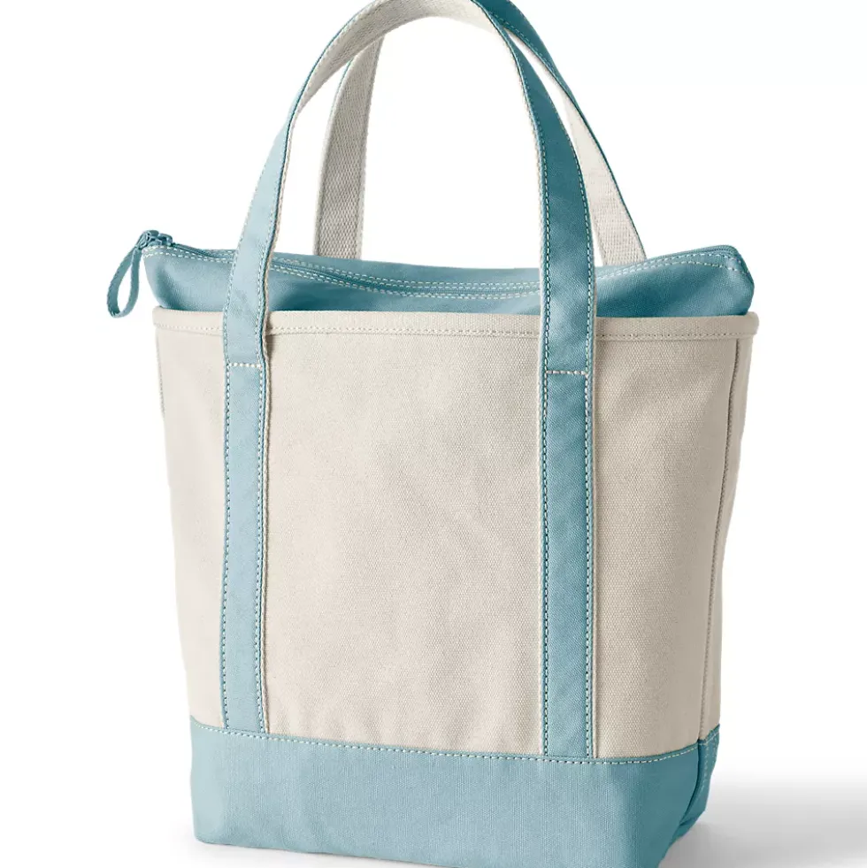 Medium 5 Pocket Open Top Canvas Tote Bag