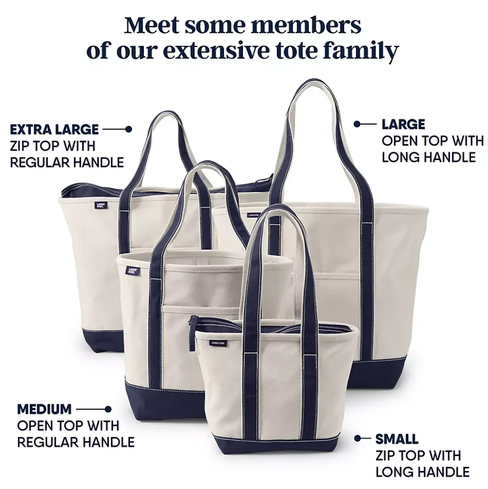 Medium 5 Pocket Open Top Canvas Tote Bag
