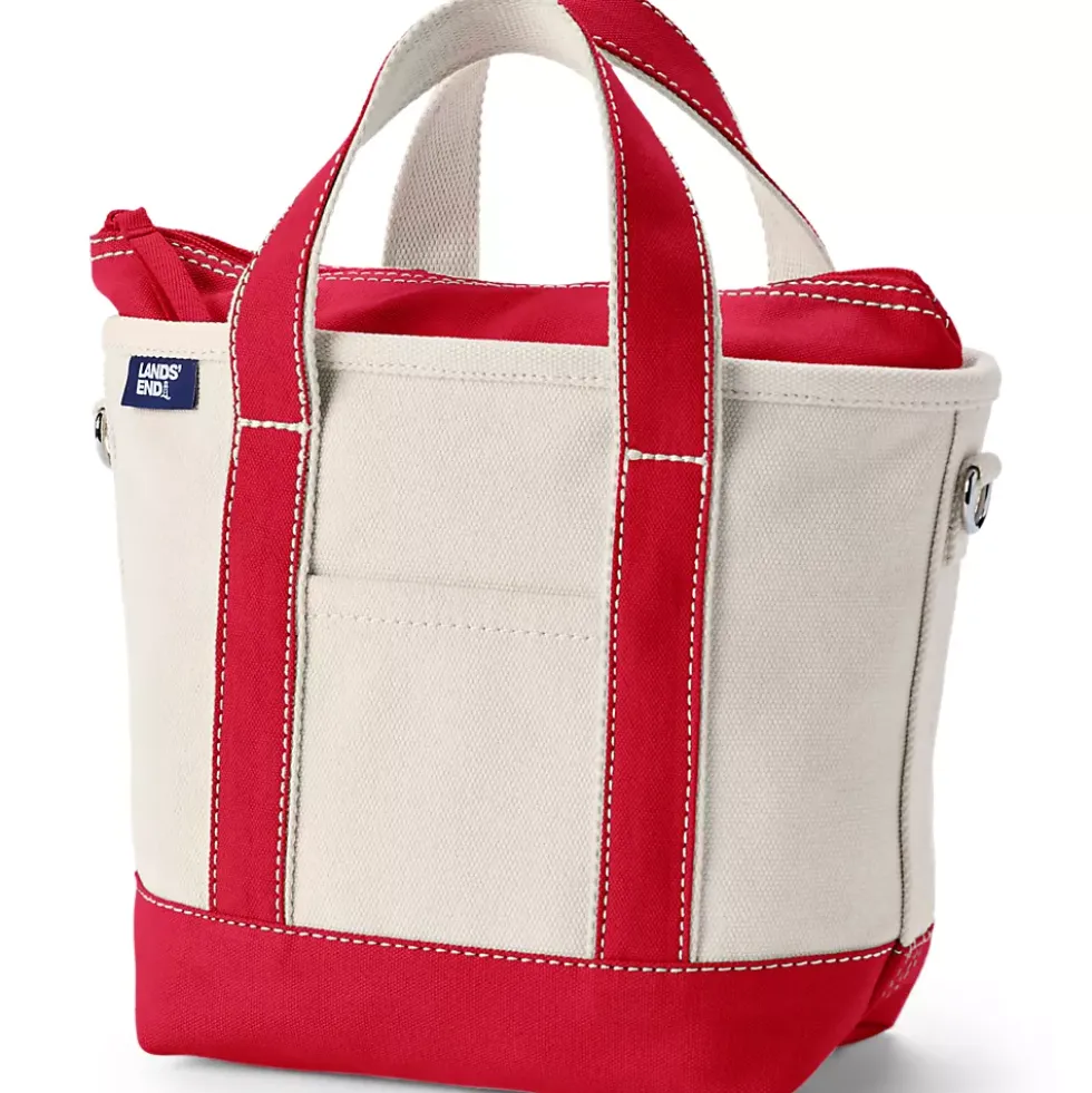 Medium 5 Pocket Open Top Canvas Tote Bag