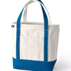 Medium 5 Pocket Open Top Canvas Tote Bag