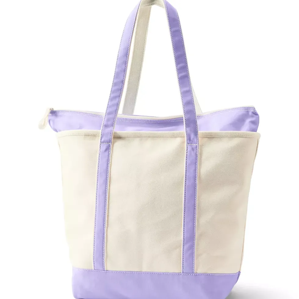 Medium 5 Pocket Open Top Canvas Tote Bag
