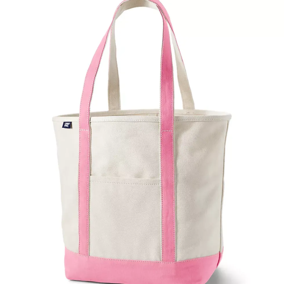 Medium 5 Pocket Open Top Canvas Tote Bag