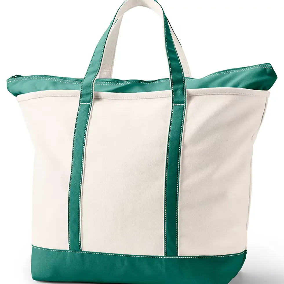 Medium 5 Pocket Open Top Canvas Tote Bag