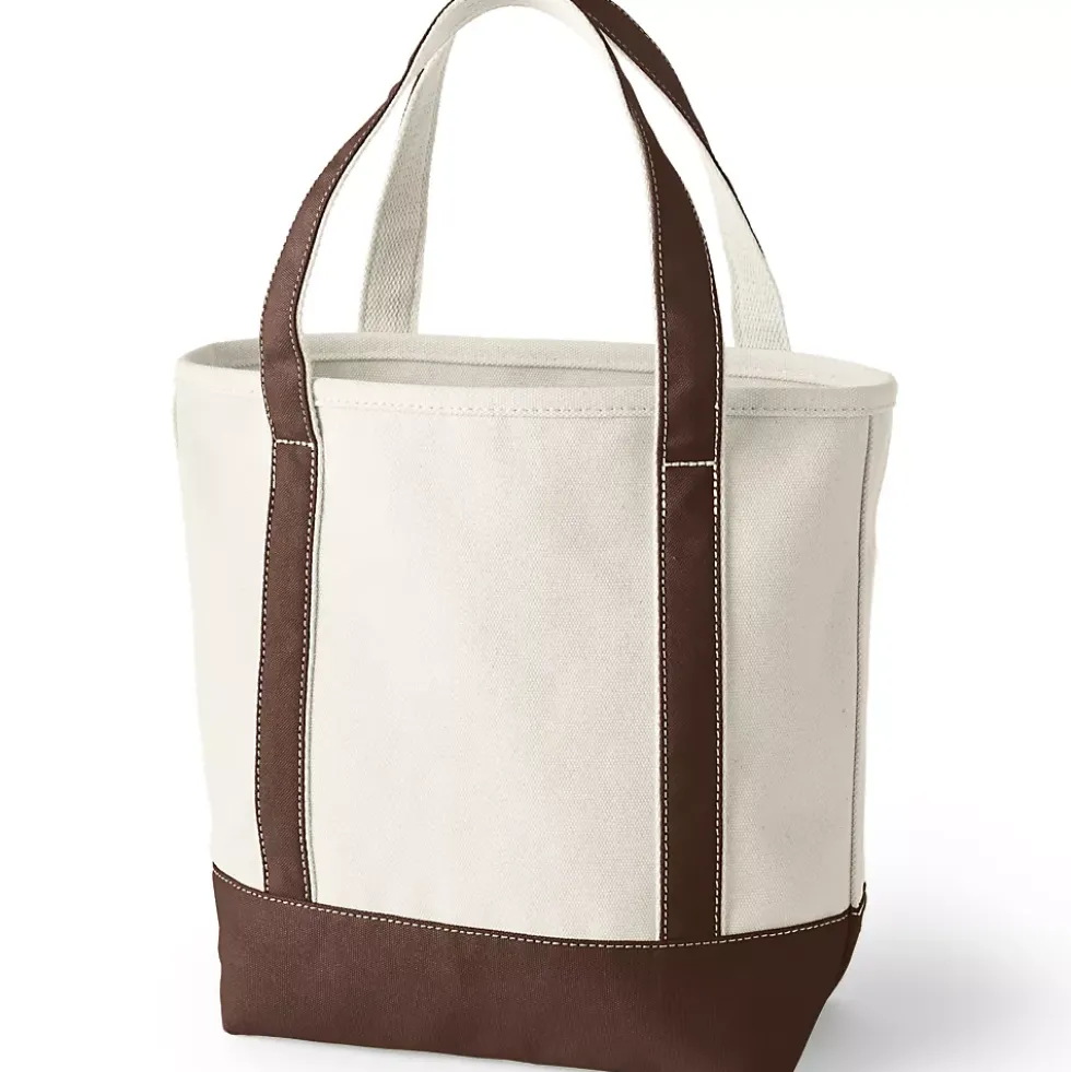 Medium 5 Pocket Open Top Canvas Tote Bag