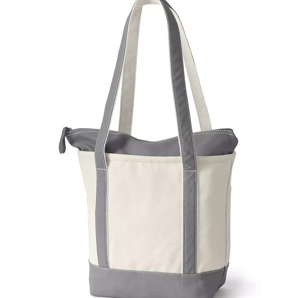 Medium 5 Pocket Open Top Canvas Tote Bag