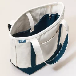 Medium 5 Pocket Open Top Canvas Tote Bag