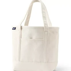 Medium 5 Pocket Open Top Canvas Tote Bag