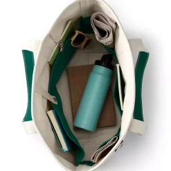 Medium 5 Pocket Open Top Canvas Tote Bag