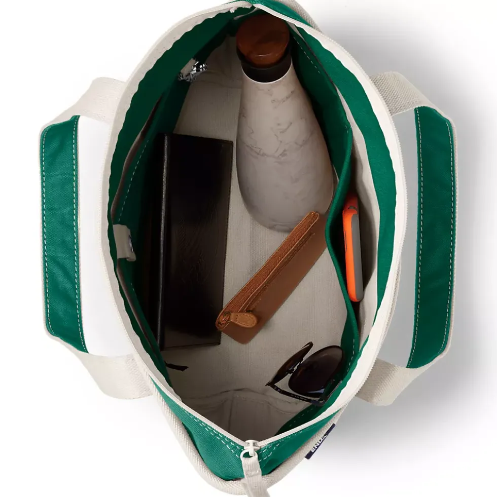 Medium 5 Pocket Open Top Canvas Tote Bag