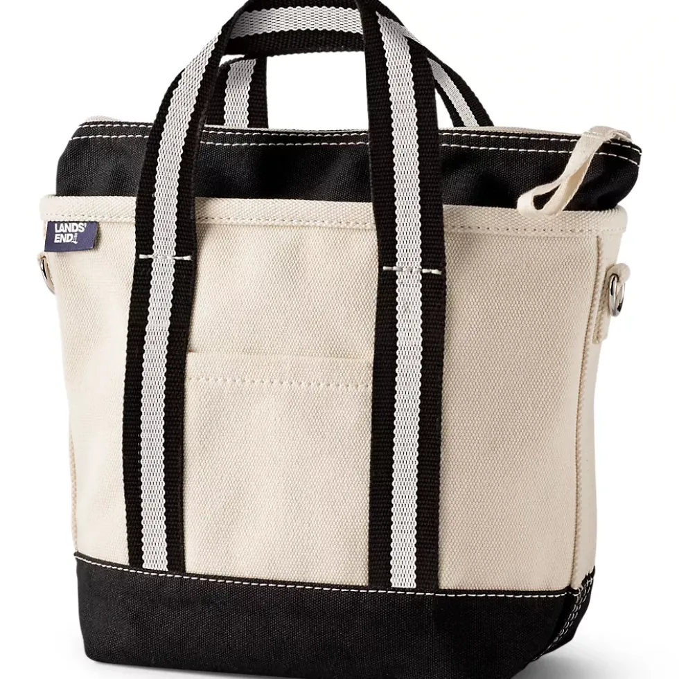 Medium 5 Pocket Open Top Canvas Tote Bag
