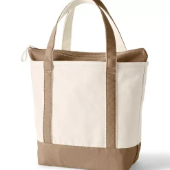 Medium 5 Pocket Open Top Canvas Tote Bag