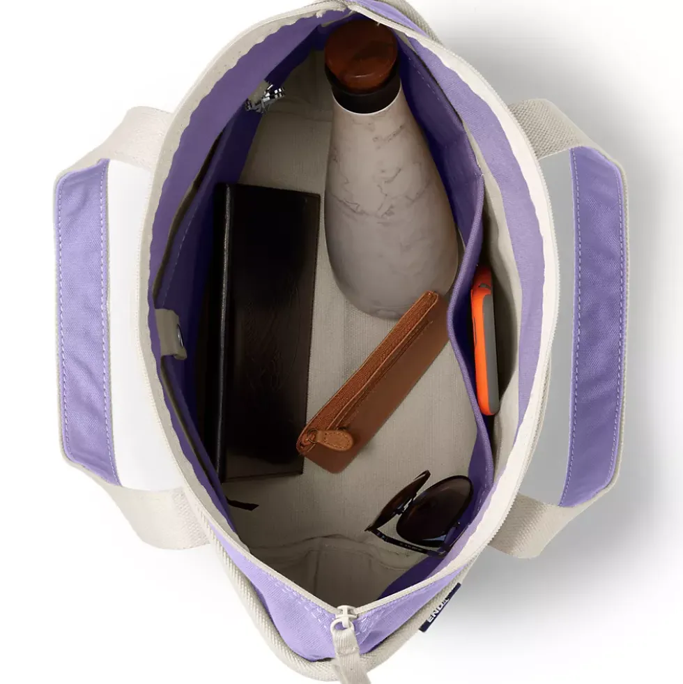 Medium 5 Pocket Open Top Canvas Tote Bag