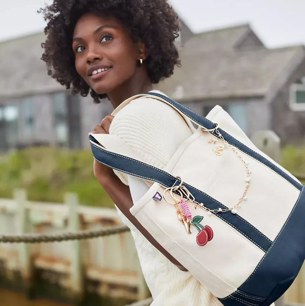 Medium 5 Pocket Open Top Canvas Tote Bag