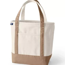 Medium 5 Pocket Open Top Canvas Tote Bag