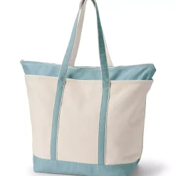Medium 5 Pocket Open Top Canvas Tote Bag