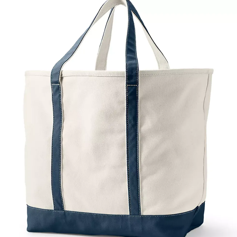 Medium 5 Pocket Open Top Canvas Tote Bag