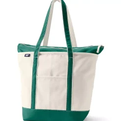 Medium 5 Pocket Open Top Canvas Tote Bag