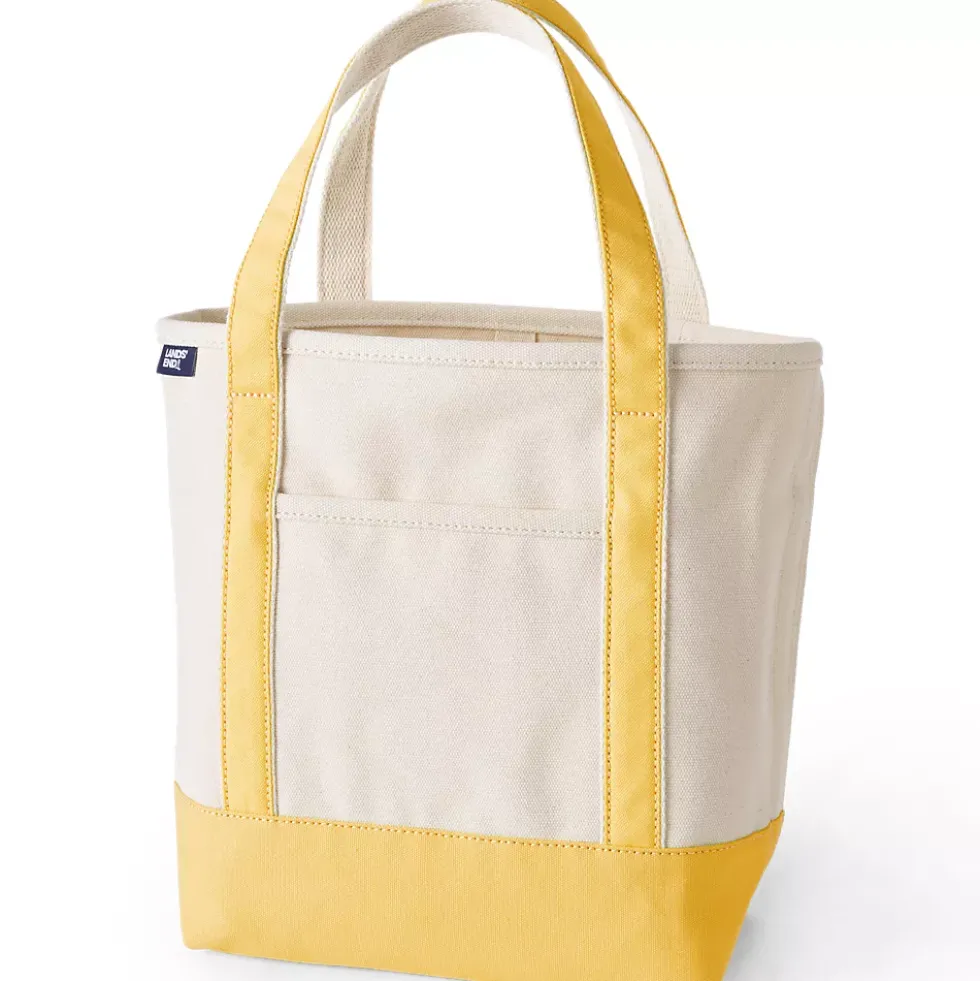 Medium 5 Pocket Open Top Canvas Tote Bag