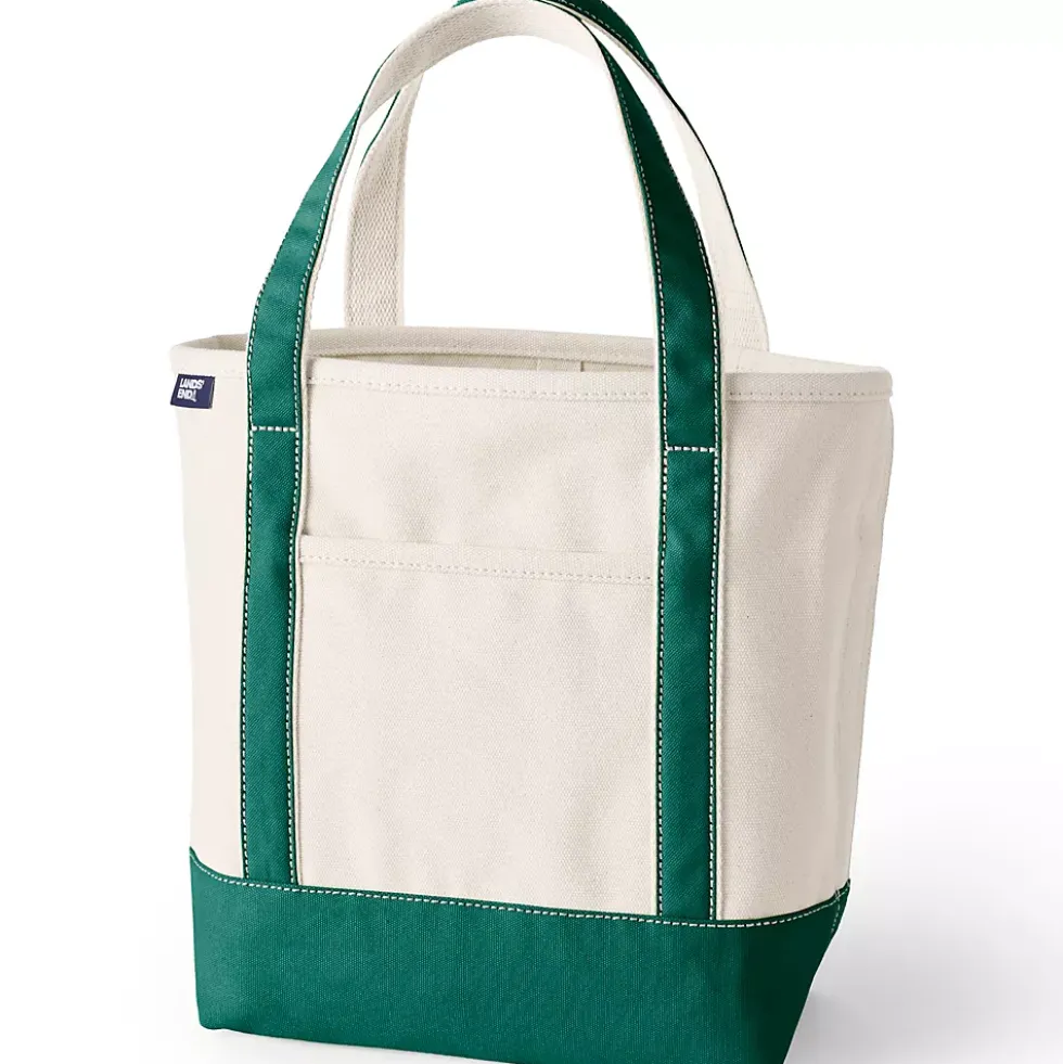Medium 5 Pocket Open Top Canvas Tote Bag