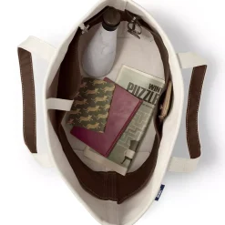 Medium 5 Pocket Open Top Canvas Tote Bag