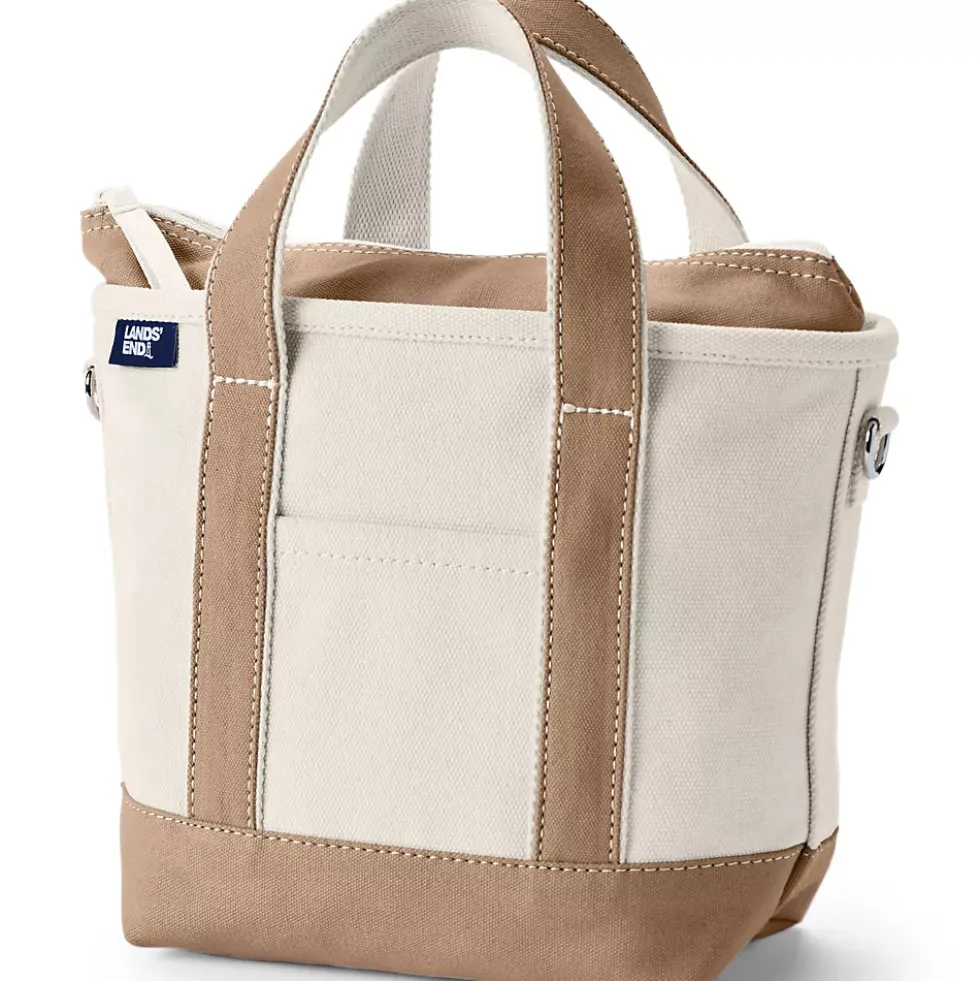 Medium 5 Pocket Open Top Canvas Tote Bag