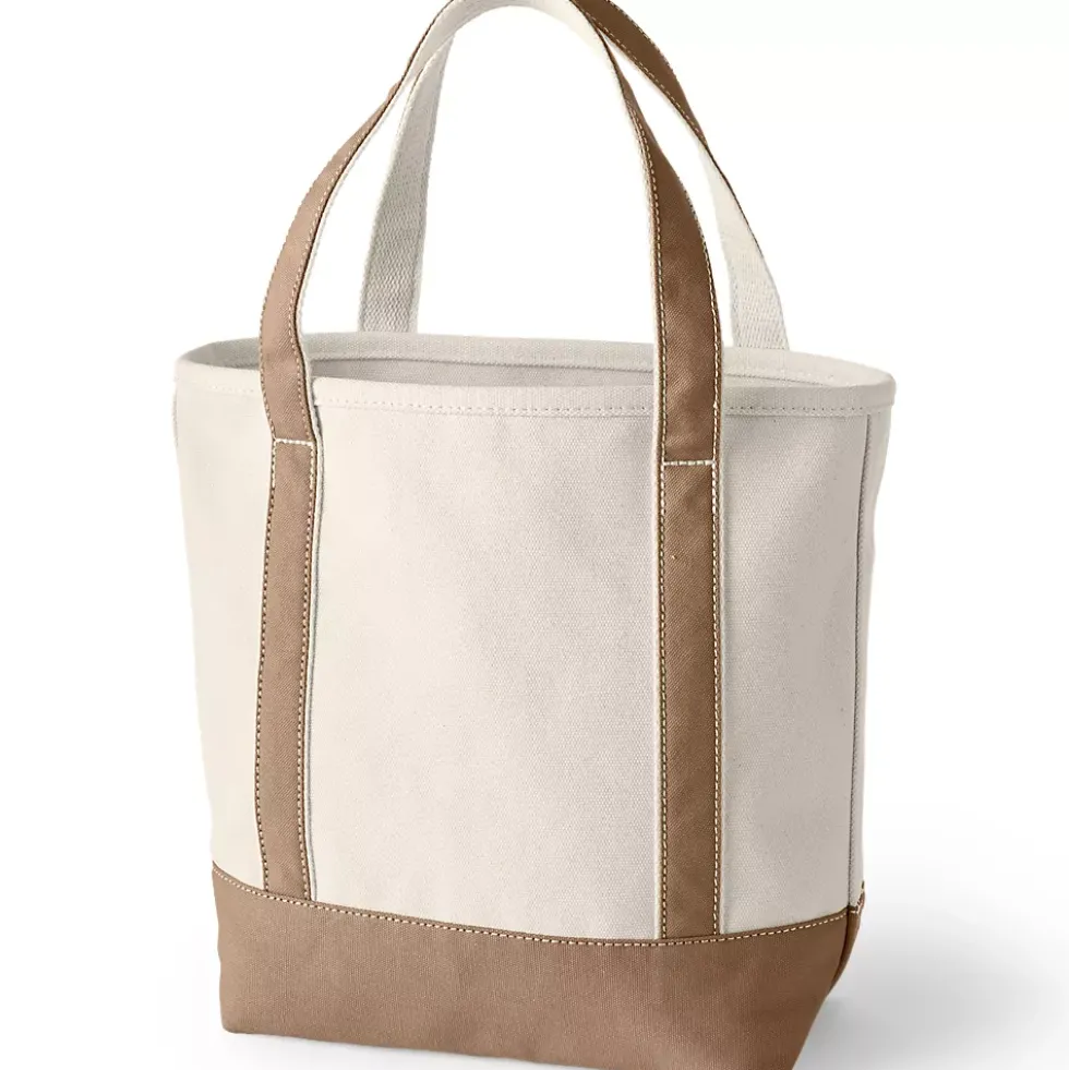 Medium 5 Pocket Open Top Canvas Tote Bag