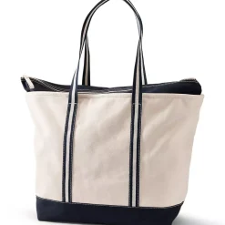 Medium 5 Pocket Open Top Canvas Tote Bag