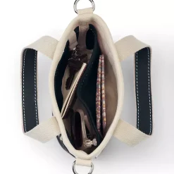 Medium 5 Pocket Open Top Canvas Tote Bag