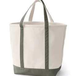 Medium 5 Pocket Open Top Canvas Tote Bag