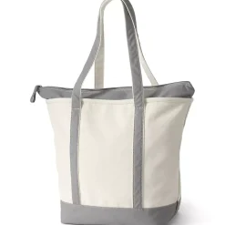 Medium 5 Pocket Open Top Canvas Tote Bag