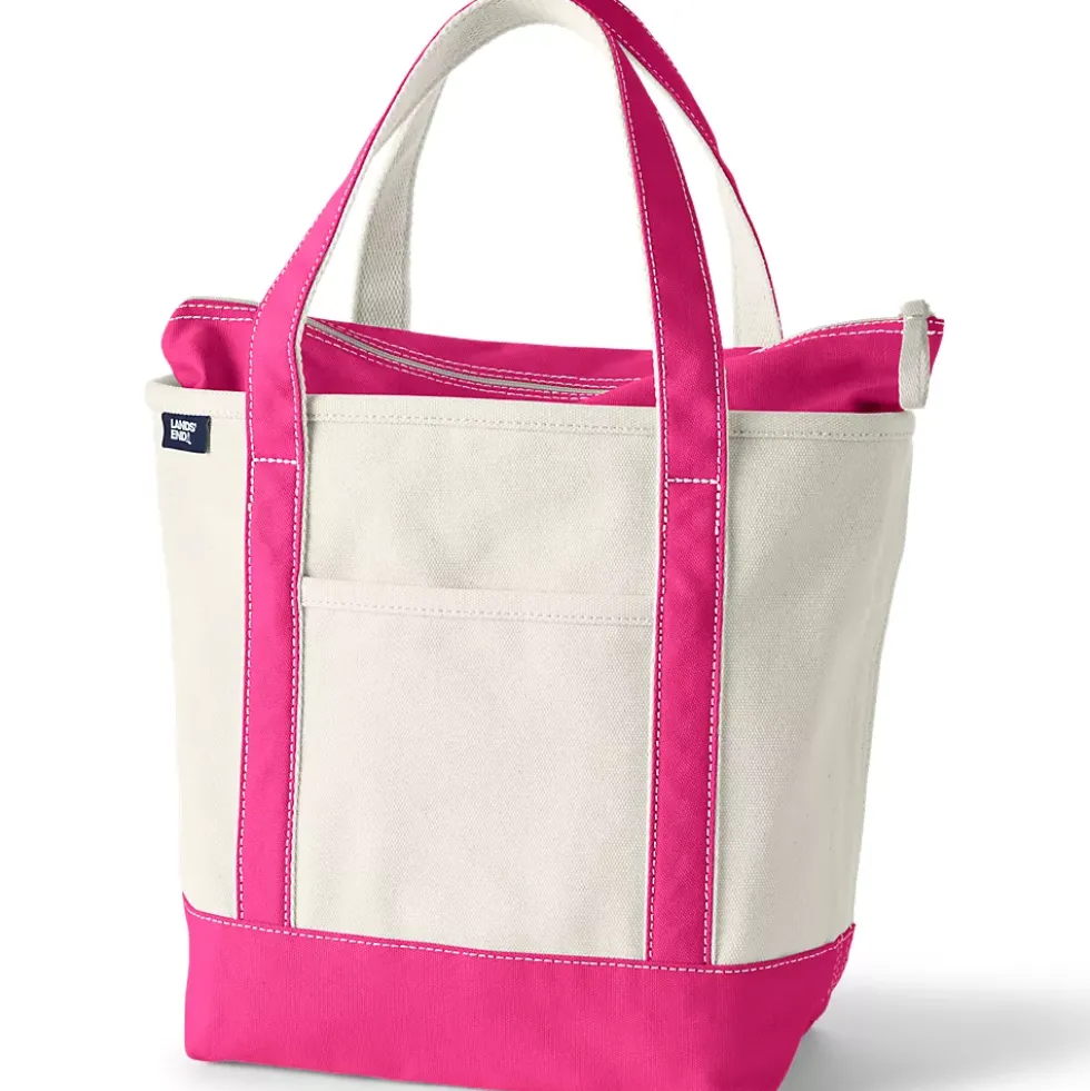Medium 5 Pocket Open Top Canvas Tote Bag