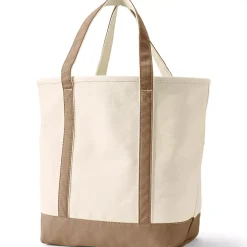 Medium 5 Pocket Open Top Canvas Tote Bag