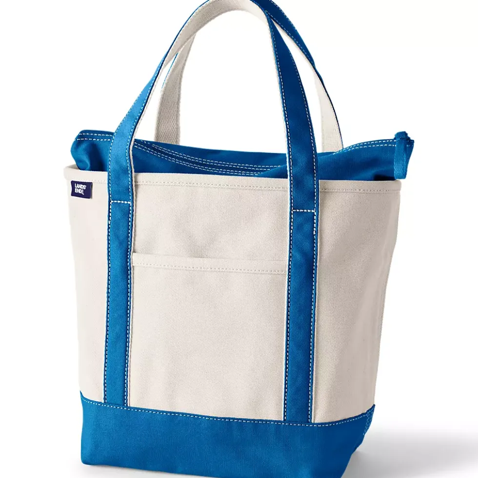 Medium 5 Pocket Open Top Canvas Tote Bag