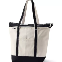 Medium 5 Pocket Open Top Canvas Tote Bag