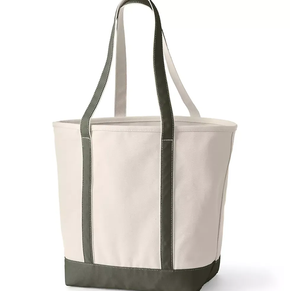 Medium 5 Pocket Open Top Canvas Tote Bag