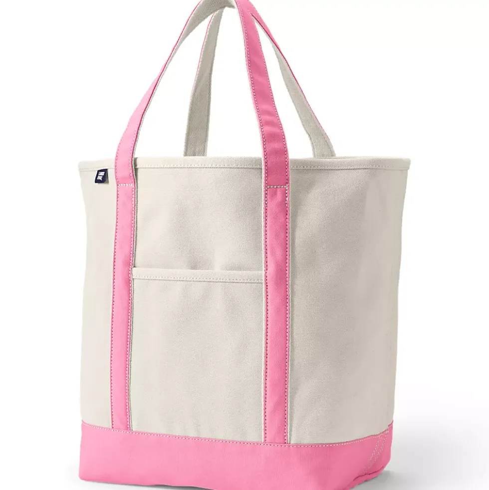 Medium 5 Pocket Open Top Canvas Tote Bag