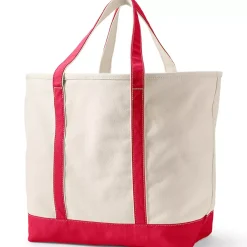 Medium 5 Pocket Open Top Canvas Tote Bag