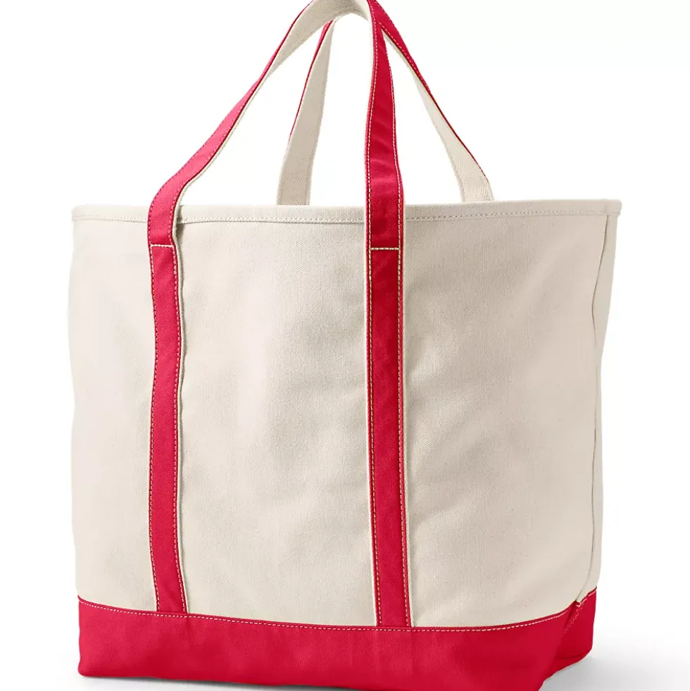 Medium 5 Pocket Open Top Canvas Tote Bag