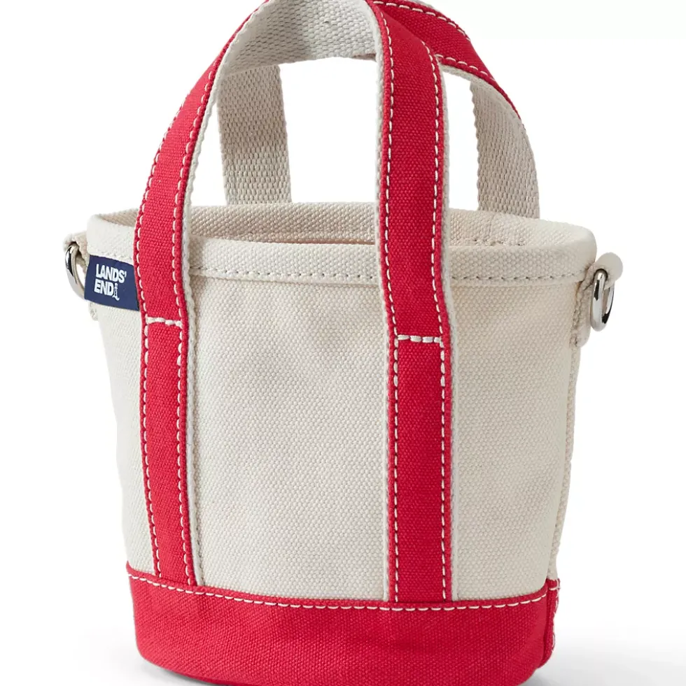 Medium 5 Pocket Open Top Canvas Tote Bag