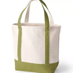 Medium 5 Pocket Open Top Canvas Tote Bag