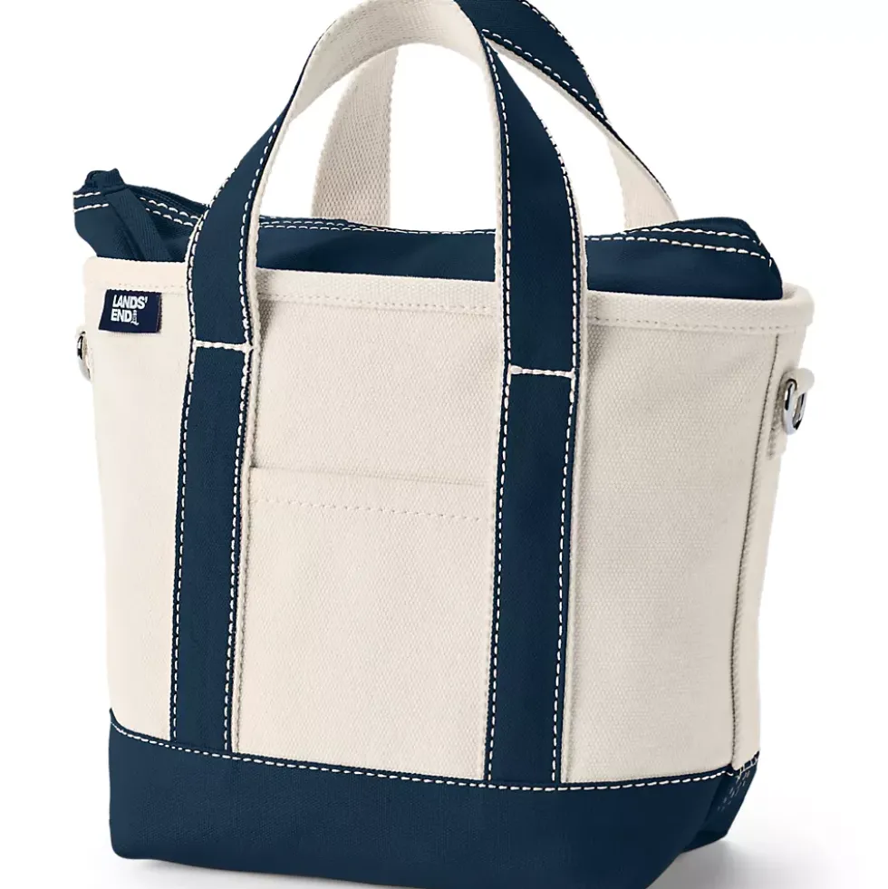 Medium 5 Pocket Open Top Canvas Tote Bag