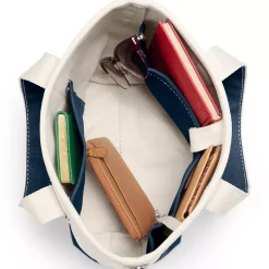 Medium 5 Pocket Open Top Canvas Tote Bag